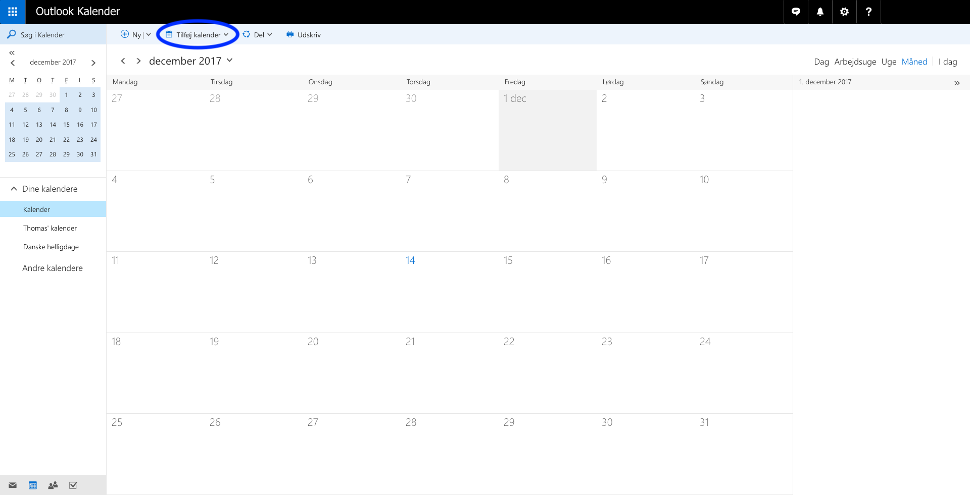Hvordan synkroniserer jeg kalenderen med min egen?