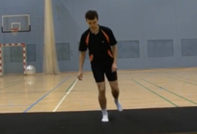Fußtraining