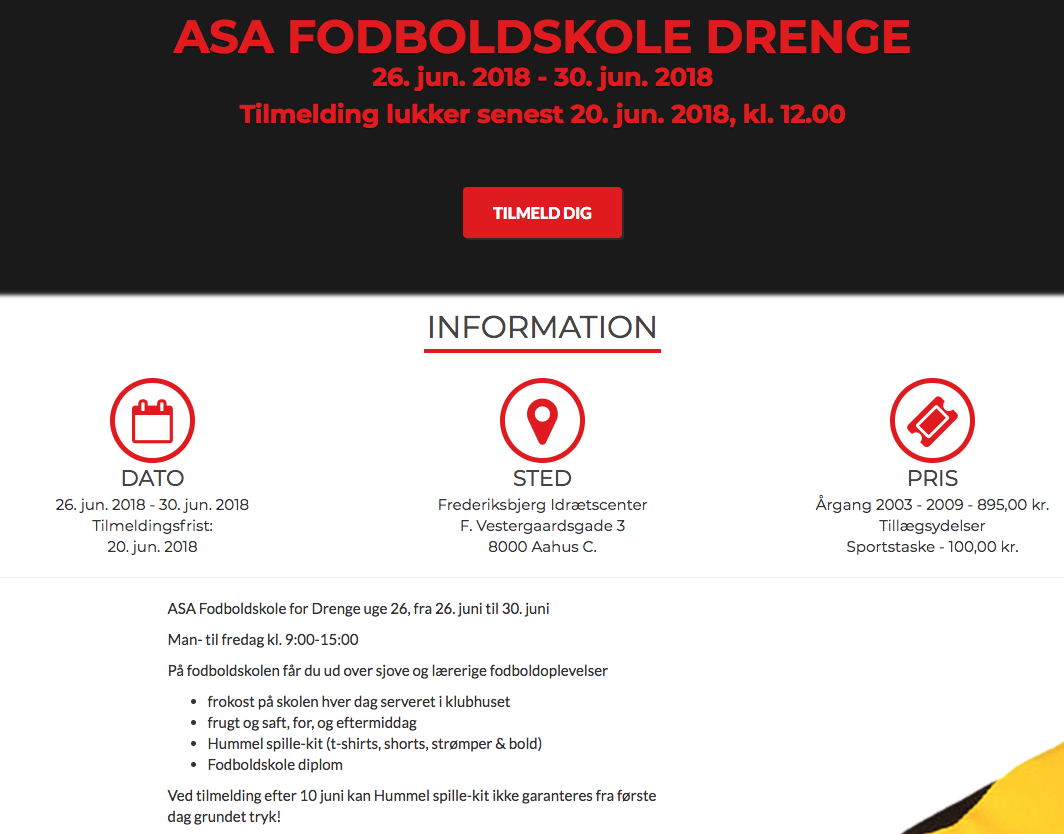Sommercamp - Online medlemssystem til betaling og tilmelding Sommercamp - Online medlemssystem til betaling og tilmelding