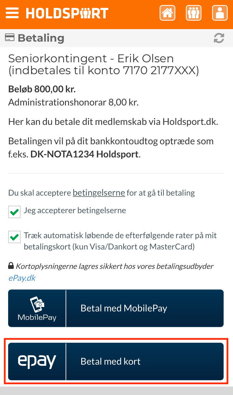 Epay Holdsport Epay Holdsport