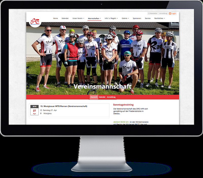 Vereinswebseite für Mannschaften Vereinswebseite für Mannschaften