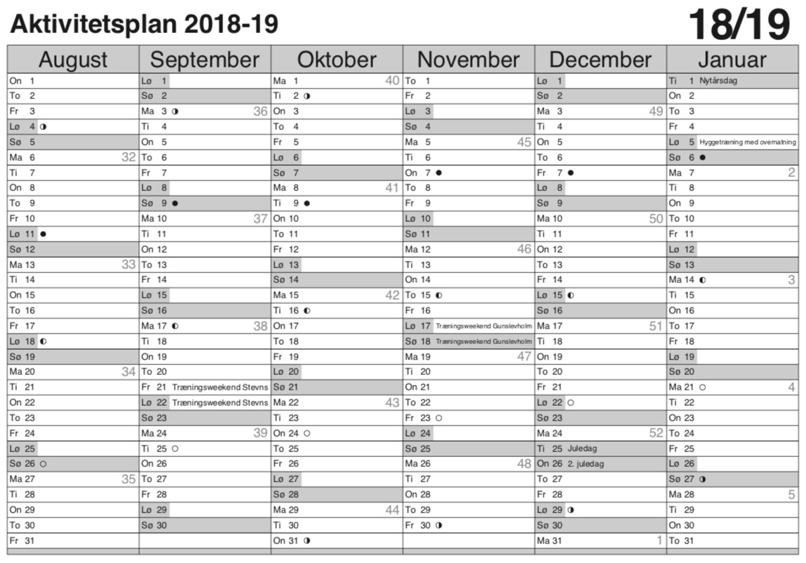 Aktivitetsplan 18 19 Soljump Aktivitetsplan 18 19 Soljump