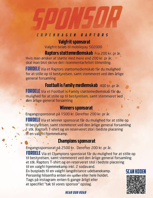 Sponsor Copenhagen Raptor Sponsor Copenhagen Raptor