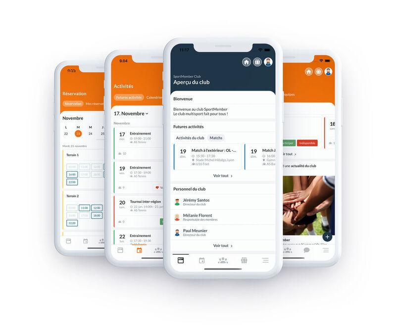 Application gestion club de sport gratuite