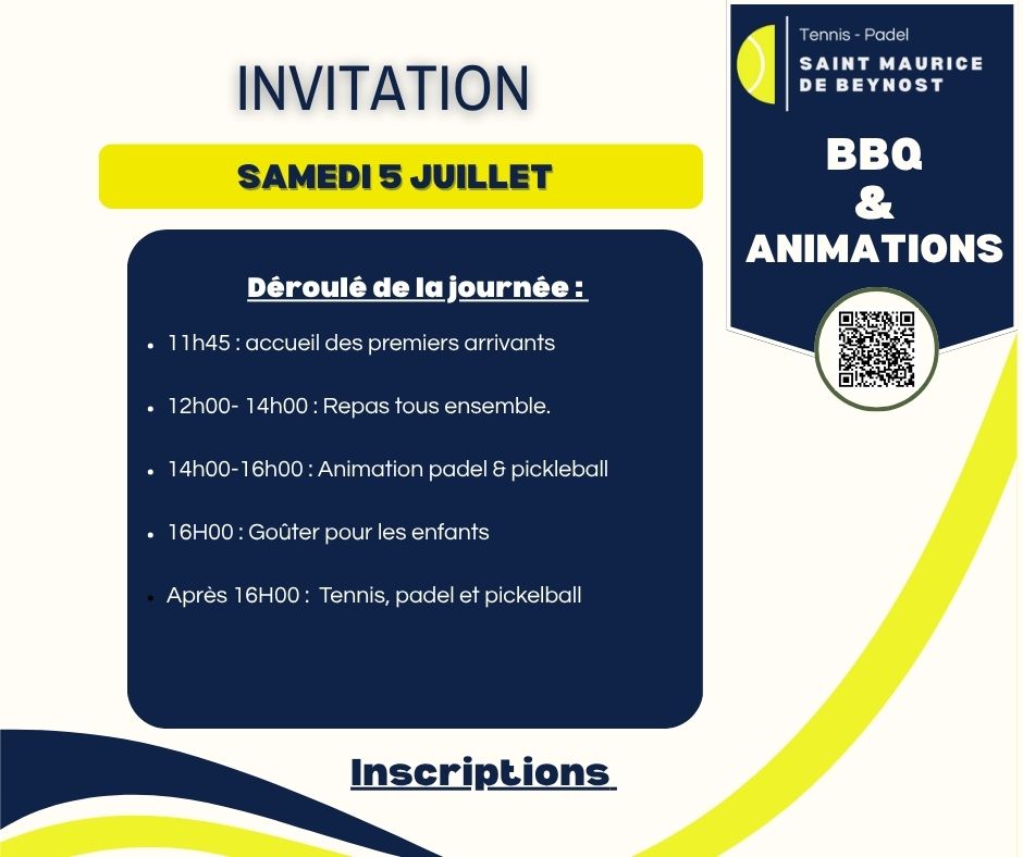 Inscriptions BBQ fin de saison