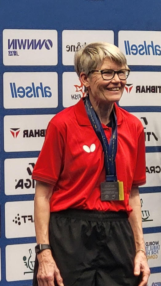 Aase Wonsild er verdensmester for Hillerød Bordtennis, Parkinson