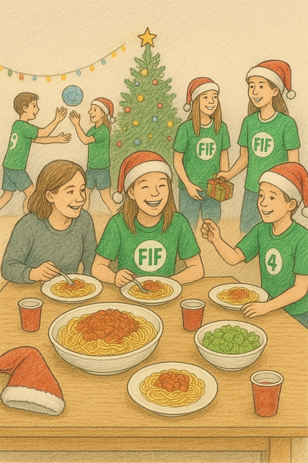 Fællesspisning til juleafslutning