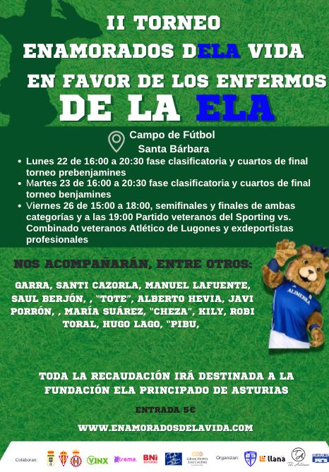 II TORNEO BENEFICO "ENAMORADOS DELA VIDA" En favor de los enfermos de La ELA