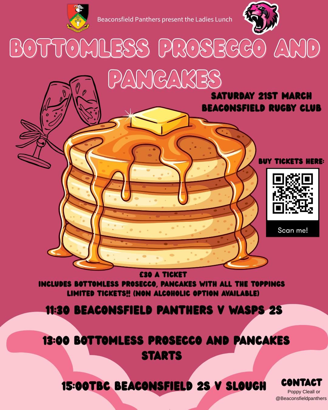 Bottomless Prosecco & Pancakes - 21st March