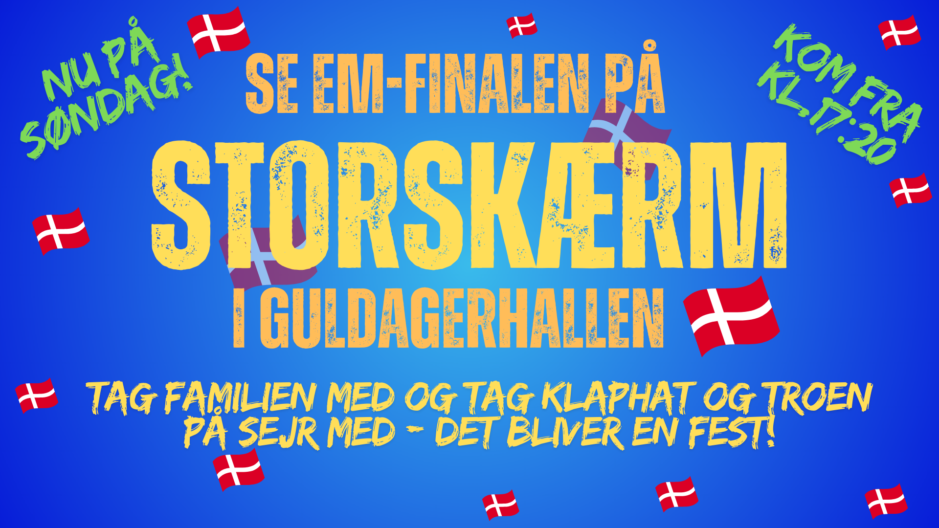 EM-Finalen på storskærm i Guldager